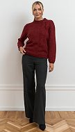 Фото sviter-trikotaznyj-zenskij-marsala-01 товару Светр трикотажний жіночий марсала0