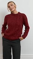 Фото sviter-trikotaznyj-zenskij-marsala-03 товару Светр трикотажний жіночий марсала0