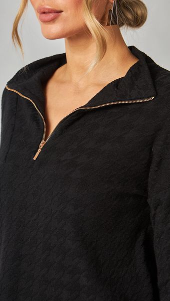 Фото svitsot-trikotaznyj-s-molniej-cernyj-02 товару Світшот трикотажний з блискавкою чорний0