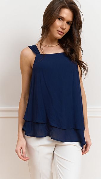 Фото top-zenskij-na-bretelah-sinij-2 товару Топ жіночий на бретелях синій0