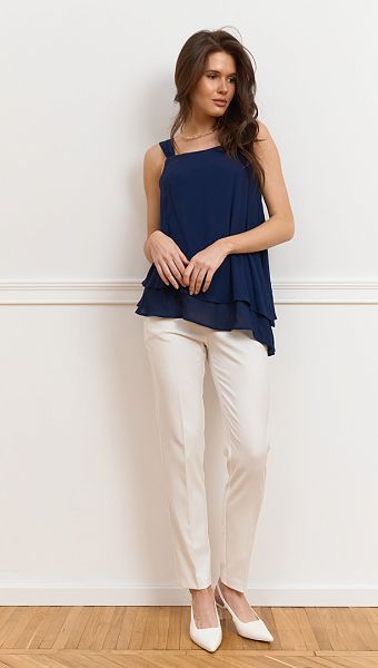 Фото top-zenskij-na-bretelah-sinij-5 товару Топ жіночий на бретелях синій0