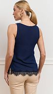 Фото top-zenskij-s-kruzevom-sinij-03 товару Топ жіночий з мереживом синій0