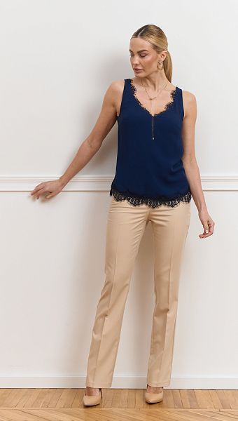 Фото top-zenskij-s-kruzevom-sinij-04 товару Топ жіночий з мереживом синій0