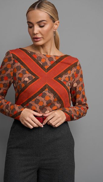 Фото top-zenskij-terrakotovyj-s-printom-2 товара Топ женский терракотовый с принтом.3 Фото top-zenskij-terrakotovyj-s-printom-2 товара Топ женский терракотовый с принтом.3