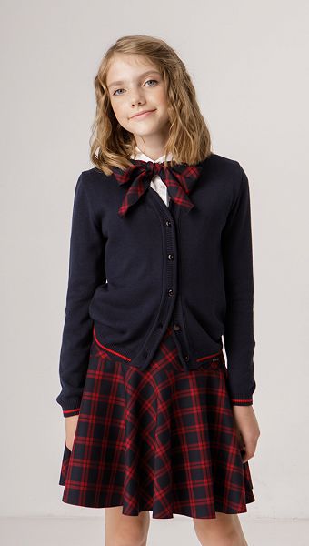 Фото trikotaznaa-kofta-dla-devocki-sinaa-s-krasnym-kant-04 товара Трикотажная кофта для девочки синяя с красным кант0