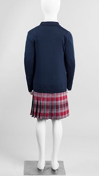 Фото trikotaznaa-kofta-dla-devocki-sinaa-02 товару Трикотажна кофта для дівчинки синя0