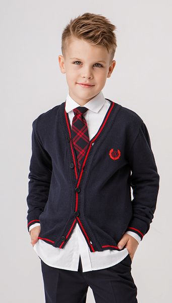 Фото trikotaznaa-kofta-dla-malcika-sinaa-s-krasnym-kantom-02 товару Трикотажна кофта для хлопчика синя з червоним кантом