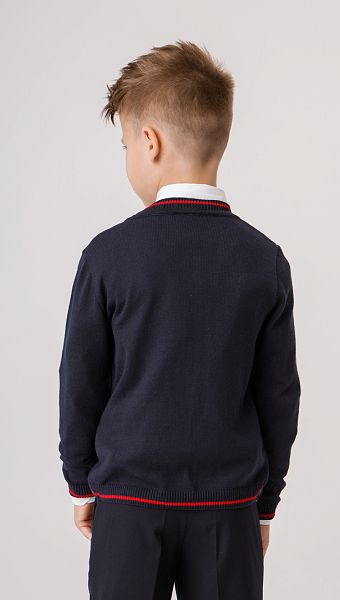 Фото trikotaznaa-kofta-dla-malcika-sinaa-s-krasnym-kantom-03 товару Трикотажна кофта для хлопчика синя з червоним кантом0
