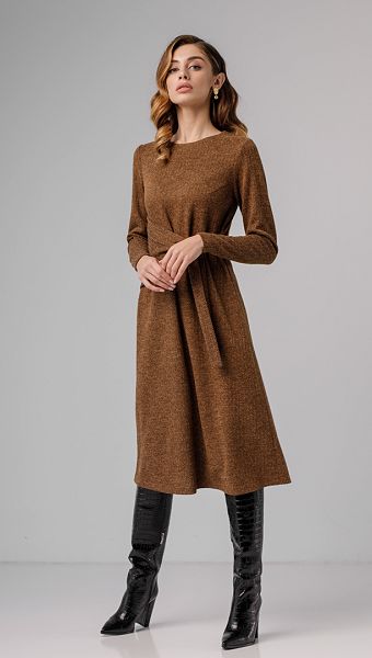 Фото trikotaznoe-plate-midi-s-poasom-04 товара Трикотажное платье миди с поясом0