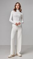 Фото trikotaznye-bruki-zenskie-molocnye-1 товару Трикотажні брюки жіночі молочні0