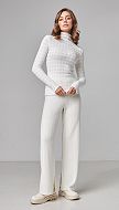 Фото trikotaznye-bruki-zenskie-molocnye-4 товару Трикотажні брюки жіночі молочні0