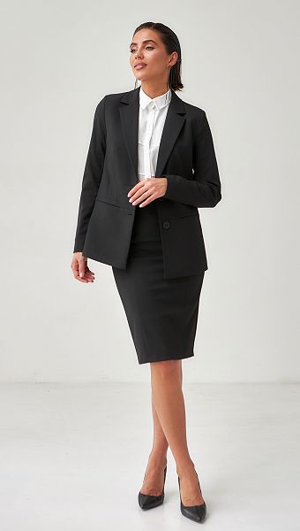 Фото ubka-bazovaa-cernaa-02 товару Спідниця базова чорна0