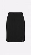 Фото ubka-bazovaa-s-razrezom-cernaa-01 товара Юбка базовая с разрезом черная0
