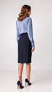 Фото ubka-bazovaa-sinaa-13 товару Спідниця базова синя1