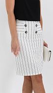 Фото ubka-belaa-v-polosku-3 товару Спідниця біла в смужку0