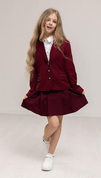 Фото ubka-dla-devocki-dvubortnaa-s-otdelkoj-2 товару Спідниця для дівчинки двобортна з оздобленням1