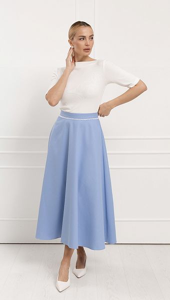 Фото ubka-dzinsovaa-golubaa-1 товара Юбка джинсовая голубая0