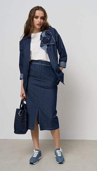 Фото ubka-dzinsovaa-pramaa-midi-02 товару Спідниця джинсова пряма міді0