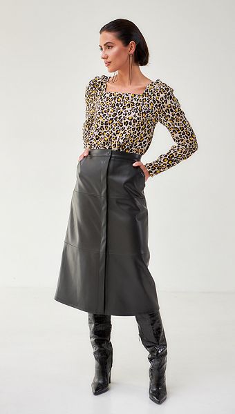 Фото ubka-iz-ekokozi-midi-cernaa-02 товару Спідниця з екошкіри міді чорна0 Фото ubka-iz-ekokozi-midi-cernaa-02 товару Спідниця з екошкіри міді чорна0