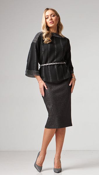 Фото ubka-karandas-teplaa-cernaa-s-serebrom-03 товару Спідниця олівець тепла чорна з сріблом0 Фото ubka-karandas-teplaa-cernaa-s-serebrom-03 товару Спідниця олівець тепла чорна з сріблом0