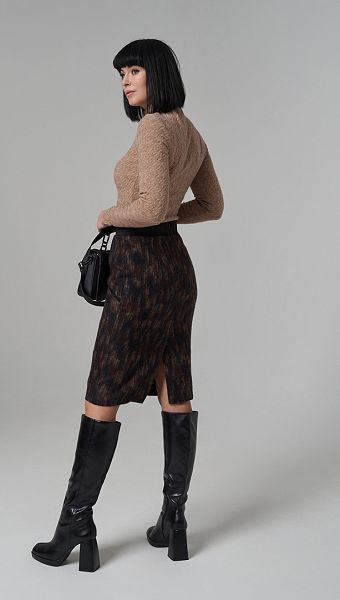 Фото ubka-karandas-teplaa-v-print-03 товару Спідниця олівець тепла в принт0