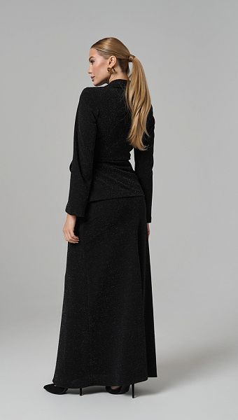 Фото ubka-maksi-prazdnicnaa-cernaa-6 товару Спідниця максі святкова чорна0