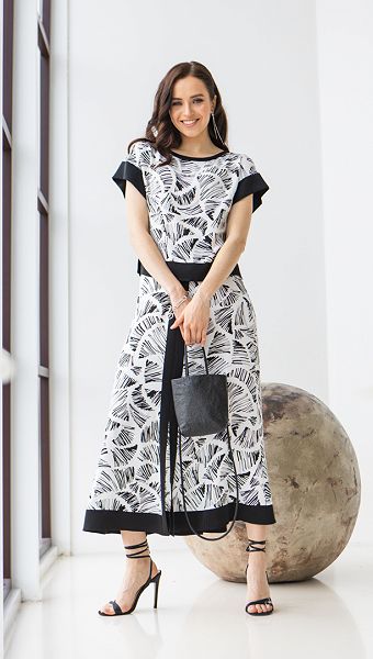 Фото ubka-midi-belaa-s-printom-04 товару Спідниця міді біла з принтом0