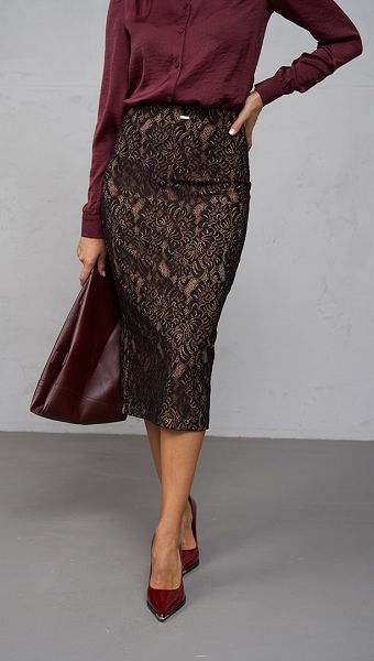 Фото ubka-midi-iz-kruzeva-koricnevaa-02 товару Спідниця міді з мережива коричнева0 Фото ubka-midi-iz-kruzeva-koricnevaa-02 товару Спідниця міді з мережива коричнева0