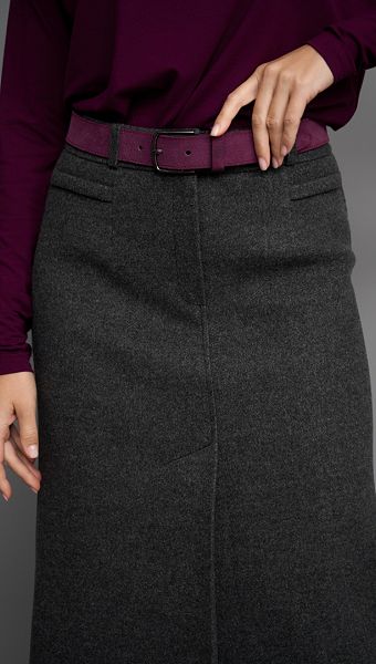 Фото ubka-midi-teplaa-seraa-04 товару Спідниця міді тепла сіра0