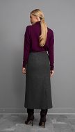 Фото ubka-midi-teplaa-seraa-06 товару Спідниця міді тепла сіра0