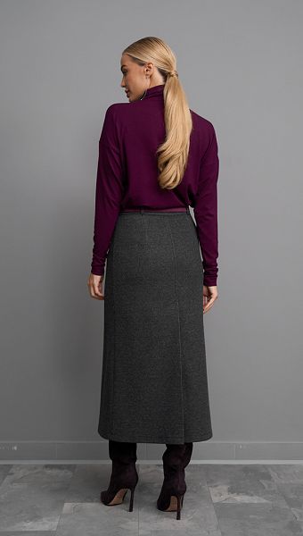 Фото ubka-midi-teplaa-seraa-06 товару Спідниця міді тепла сіра0