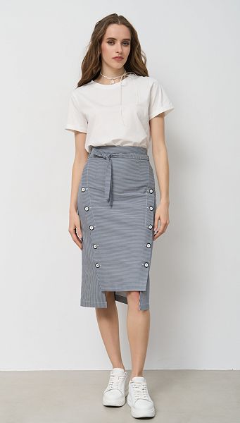 Фото ubka-midi-v-polosku-001 товара Юбка миди в полоску