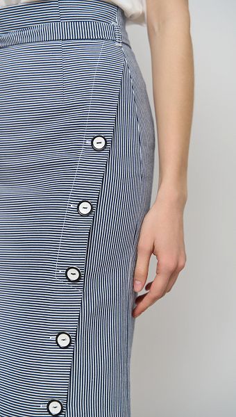 Фото ubka-midi-v-polosku-003 товару Спідниця міді в смужку0