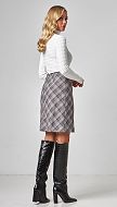 Фото ubka-mini-v-kletku-bordo-04 товару Спідниця міні в клітинку бордо0