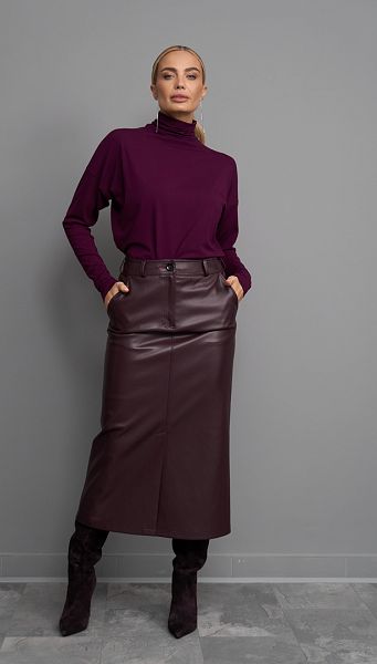 Фото ubka-pramaa-iz-ekokozi-bordo-01 товару Спідниця пряма з екошкіри бордо Фото ubka-pramaa-iz-ekokozi-bordo-01 товару Спідниця пряма з екошкіри бордо