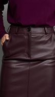 Фото ubka-pramaa-iz-ekokozi-bordo-05 товара Юбка прямая из экокожи бордо0