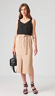 Фото ubka-s-karmanami-pesocnaa-02 товару Спідниця з кишенями пісочна0