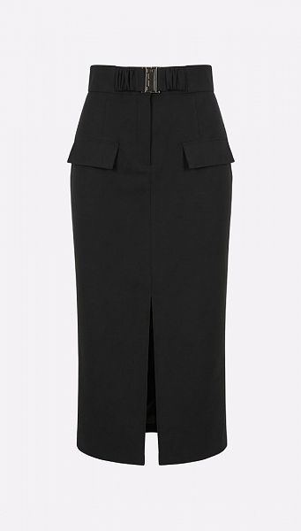 Фото ubka-s-vysokim-razrezom-cernaa-01 товару Спідниця з високим розрізом чорна