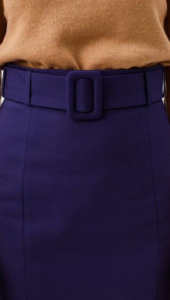 Фото ubka-s-zavysennoj-taliej-sinaa-03 товару Спідниця з завищеною талією синя0