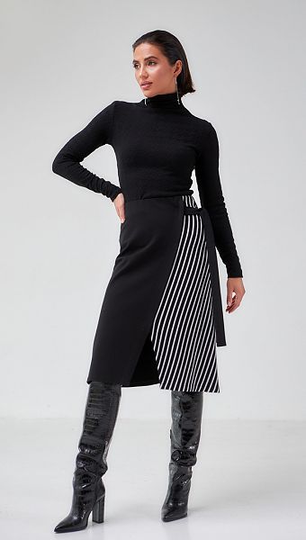 Фото ubka-trikotaznaa-cerno---belaa-01 товару Спідниця трикотажна чорно - біла0 Фото ubka-trikotaznaa-cerno---belaa-01 товару Спідниця трикотажна чорно - біла0