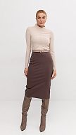 Фото ubka-trikotaznaa-sokoladnaa-01 товару Спідниця трикотажна шоколадна0