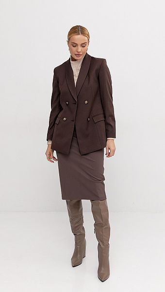 Фото ubka-trikotaznaa-sokoladnaa-02 товару Спідниця трикотажна шоколадна0