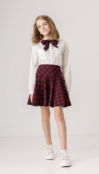 Фото ubka-v-kletku-na-koketke-01 товару Спідниця в клітинку на кокетці Фото ubka-v-kletku-na-koketke-01 товару Спідниця в клітинку на кокетці