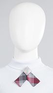 Фото ukrasenie-galstuk-dla-devocki-sero-bordovaa-kletka-01 товара Украшение галстук для девочки серо-бордовая клетка0