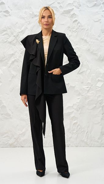 Фото zaket-bazovyj-cernyj-08 товара Жакет базовый черный Фото zaket-bazovyj-cernyj-08 товара Жакет базовый черный