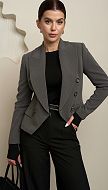 Фото zaket-dvuhbortnyj-seryj-11 товару Жакет двобортний сірий0