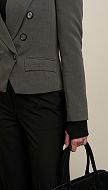 Фото zaket-dvuhbortnyj-seryj-13 товару Жакет двобортний сірий0