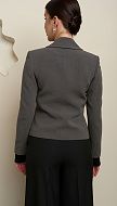 Фото zaket-dvuhbortnyj-seryj-15 товару Жакет двобортний сірий0