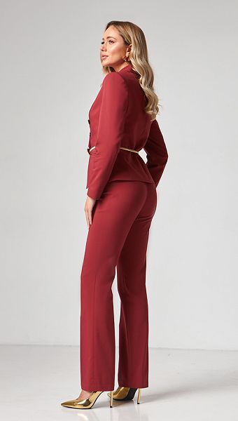 Фото zaket-dvuhbortnyj-terrakotovyj-05 товару Жакет двобортний теракотовий0