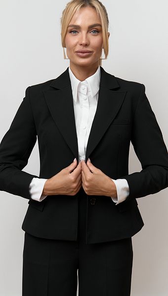 Фото zaket-klassiceskij-cernyj-05 товару Жакет класичний чорний0